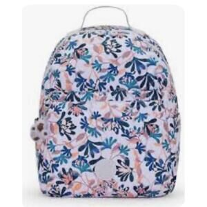 Kipling backpack lavender Dramatic Blooms